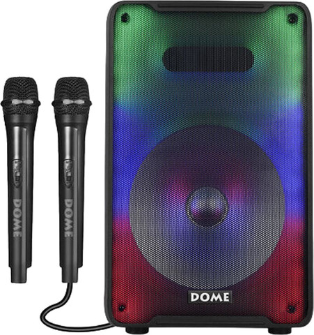 בידורית ניידת 1200W כולל שני מיקרופונים Dome דום CLUB-108