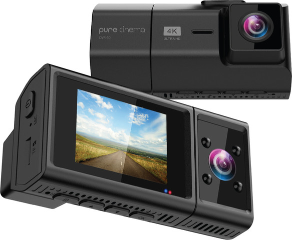 מצלמת דרך לרכב באיכות 4K עם 2 עדשות SONY ו WIFI דגם DVR-50