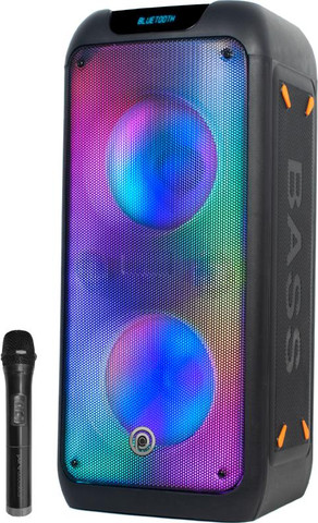 רמקול נייד 2500W עם מיקרופון אלחוטי דגם WOMB-208