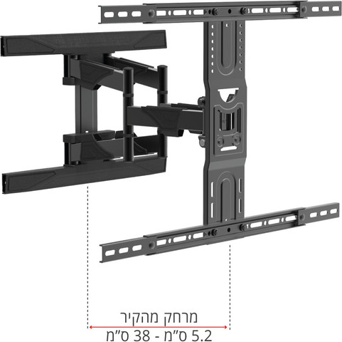 זרוע תלת-מפרקית 4 תנועות למסכים דגם LC-522