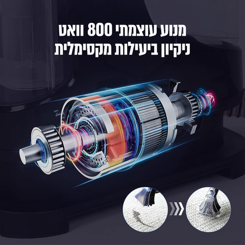 מכונת ניקוי עוצמתית שואבת ושוטפת 800W דגם POWERWASH-800