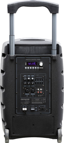 מערכת הגברה ניידת מקצועית עם 2 מיקרופונים 500W דגם TSUNAMI-12