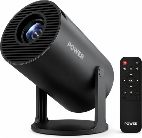 מקרן נייד חכם עם Android ו-WiFi להקרנה עד 150 אינץ’ – 3500 Lumens