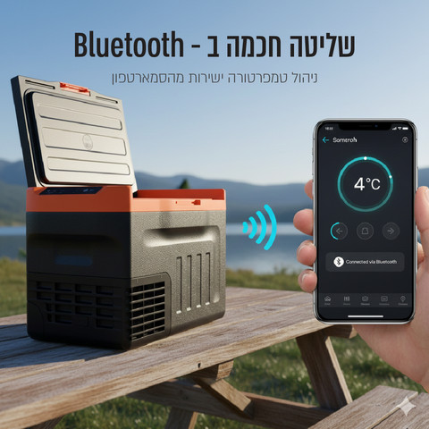 מקרר ומקפיא נייד חכם לרכב 30 ליטר דגם GLACIER-300
