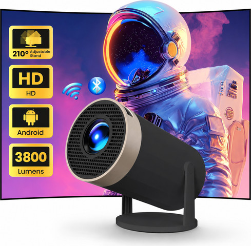 מקרן לד 3.8K Android BT HDMI עד 130 דגם PC-380