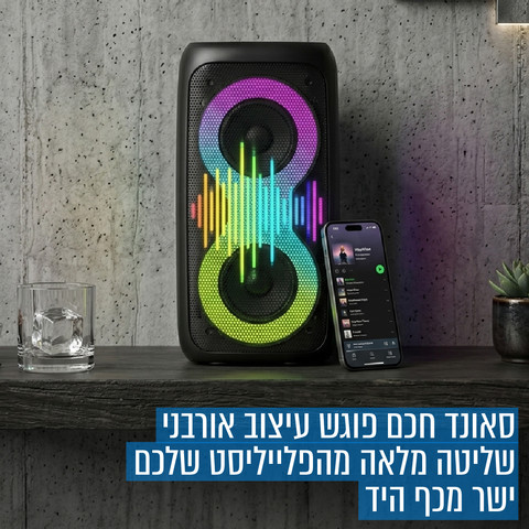 בידורית 40W עם מיקרופון חוטי דגם DANCER X6