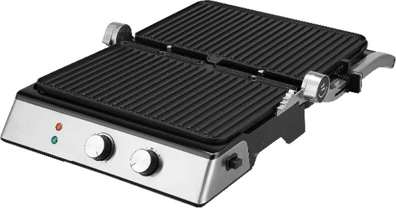 טוסטר לחיצה 6 פרוסות משולב גריל Sauter 2200W סאוטר TG629 נירוסטה