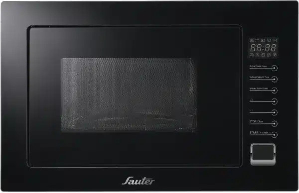 מיקרוגל דיגיטלי בנוי משולב גריל - 25 ליטר Sauter סאוטר MW7723 שחור