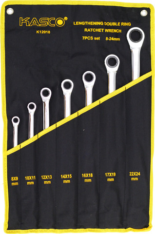 סט 7 רינג רינג רצט ישר ארוך מאוד 8 – 24 ממ CR – V - KASCO