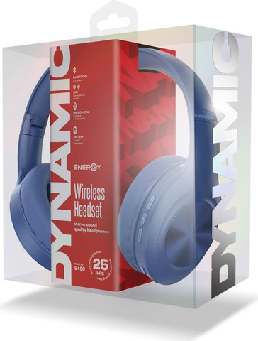 אוזניות OverEar אלחוטיות Energy אנרג'י Dynamic E480 כחול
