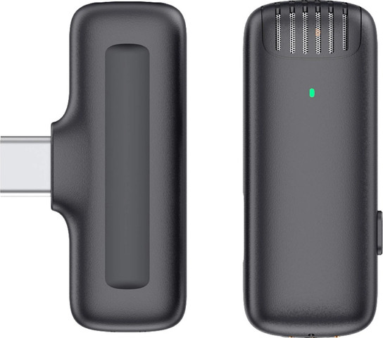 זוג (2 יח') מיקרופון דש בלוגר אלחוטי ENERGY K15 Type-C+Lightning+AUX