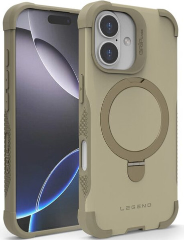 כיסוי Grip Case Legend תומך MagSafe ל- Apple iPhone 17 בצבע עשן