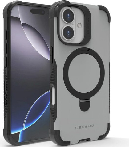 כיסוי Grip Case Legend תומך MagSafe ל- Apple iPhone 17 בצבע עשן