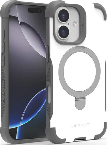 כיסוי Grip Case Legend תומך MagSafe ל- Apple iPhone 17 בצבע עשן