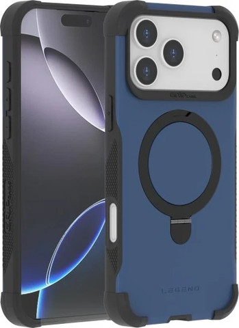 כיסוי Grip Case Legend תומך MagSafe ל- Apple iPhone 17 Pro Max בצבע כחול