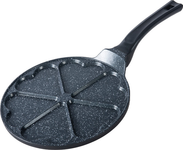 מחבת פנקייק לבבות 26 ס”מ 6 שקעים BLACK MARBLE מבית Food appeal