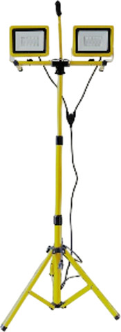 פנס הצפה כפול 2x50W כולל חצובה Schnapp שנפ 29370
