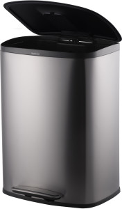 פח דוושה APOLLO 50L - כסוף מטאלי