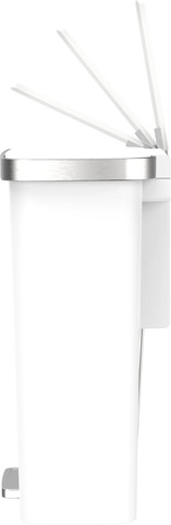 פח דוושה פלסטיק לבן VICENZA 50L