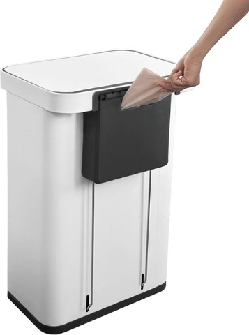 פח דוושה לבן PALERMO 70L