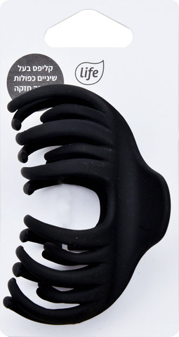 קליפס תמנון שיניים כפולות שחור