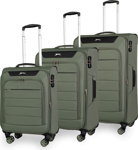 סט 3 מזוודות קלות משקל מבית מותג היוקרה Slazenger  דגם C-Lite צבע נייבי