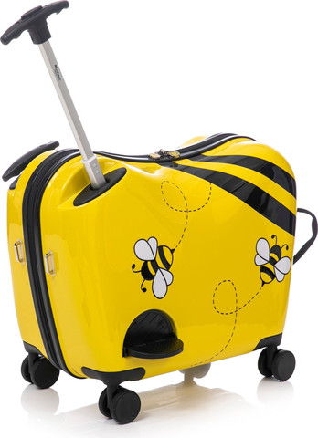 מזוודת ילדים צבעונית ומעוצבת מבית Marshmelo דגם Yellow Bee צהוב