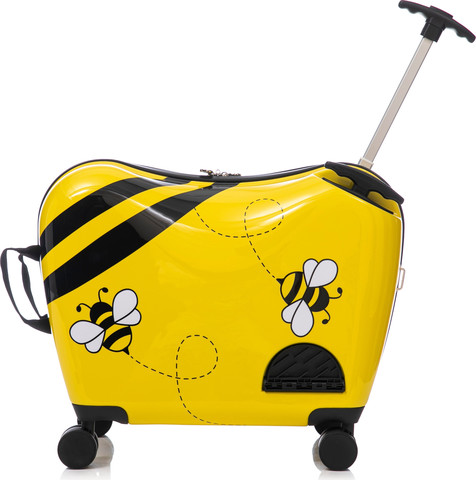 מזוודת ילדים צבעונית ומעוצבת מבית Marshmelo דגם Yellow Bee צהוב