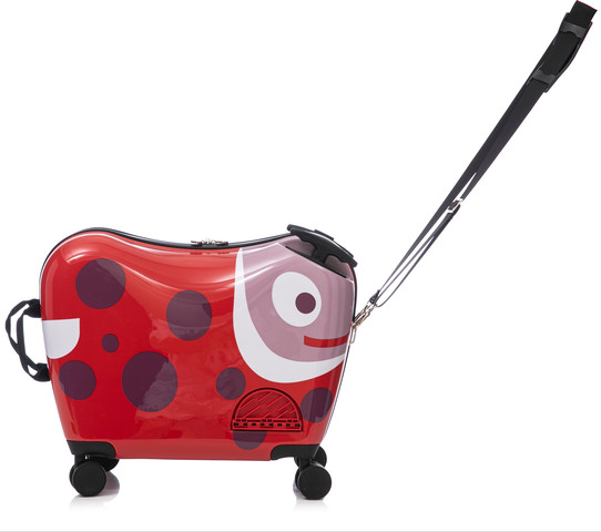 מזוודת ילדים צבעונית ומעוצבת מבית Marshmelo דגם Red Ladybug אדום
