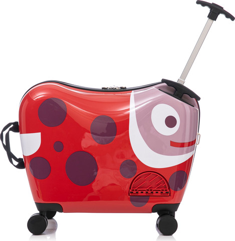 מזוודת ילדים צבעונית ומעוצבת מבית Marshmelo דגם Red Ladybug אדום
