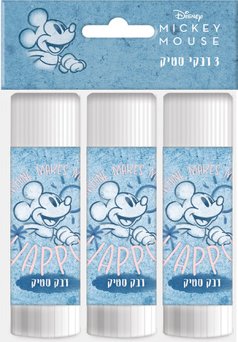 שלישיית דבק סטיק 15 גרם בדגמים לבחירה