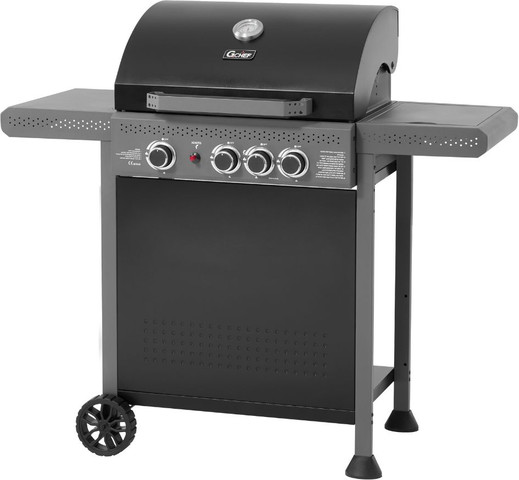 גריל גז 3 מבערים עם כירת צד דגם יופיטר G.Chef - g.chef