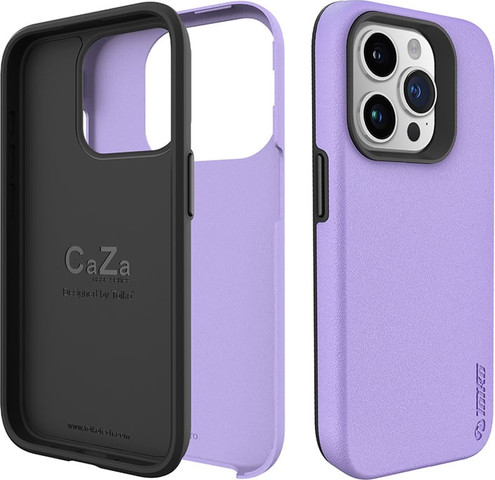 כיסוי לאייפון 15 iphone שתי שכבות Toiko CaZa סגול לילך