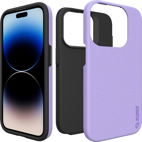 כיסוי לאייפון 15 iphone שתי שכבות Toiko CaZa סגול לילך