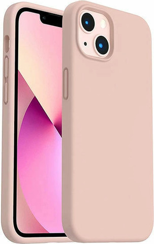 כיסוי לאייפון 15 פרו מקס סיליקון מגע קטיפה iPhone 15 Pro Max ורוד Pink Sand