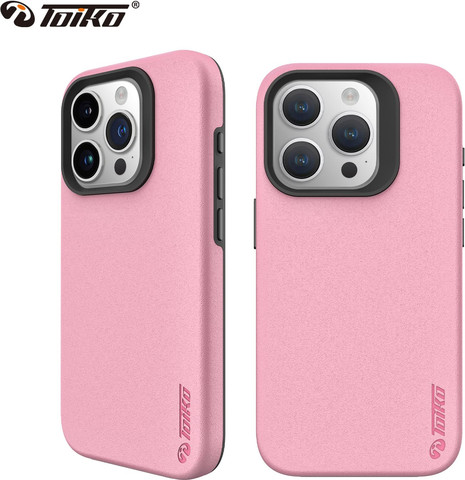 כיסוי לאייפון iphone 15 Pro Max שתי שכבות Toiko CaZa ורוד
