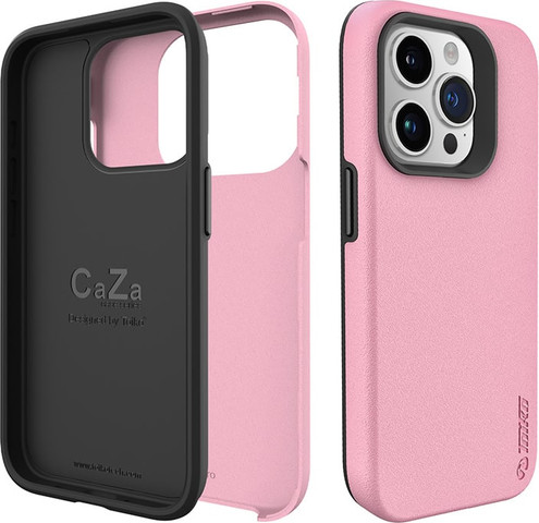 כיסוי לאייפון iphone 15 Pro Max שתי שכבות Toiko CaZa ורוד