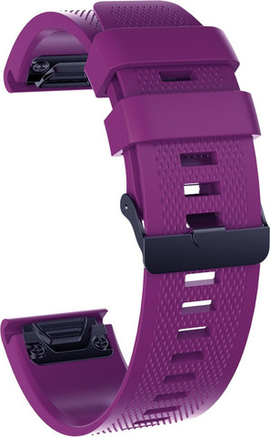 רצועת סיליקון איכותית QuickFit 26MM לשעוני גרמין #11 Purple