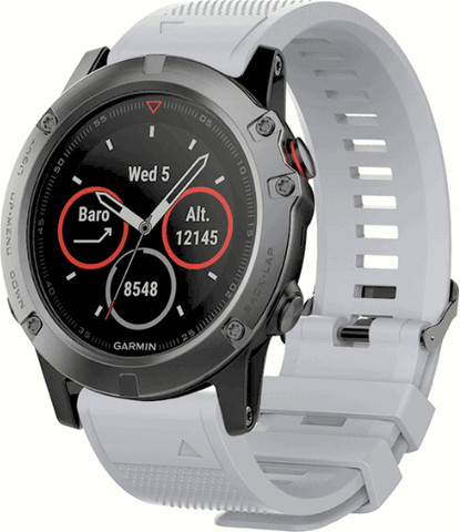 רצועת סיליקון איכותית QuickFit 26MM לשעוני גרמין #5 Gray