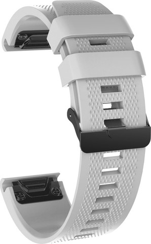 רצועת סיליקון איכותית QuickFit 26MM לשעוני גרמין #5 Gray