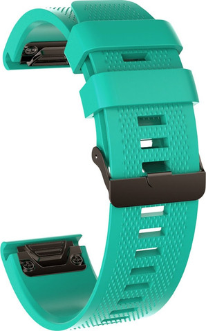 רצועת סיליקון איכותית QuickFit 26MM לשעוני גרמין #9 Light cyan