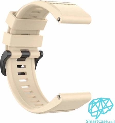 רצועת סיליקון 26mm QuickFit לשעוני גרמין פניקס Biege