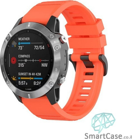 רצועת סיליקון 26mm QuickFit לשעוני גרמין פניקס אדום