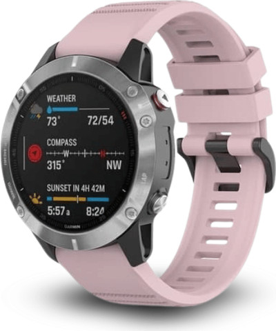 רצועת סיליקון 26mm QuickFit לשעוני גרמין פניקס ורוד