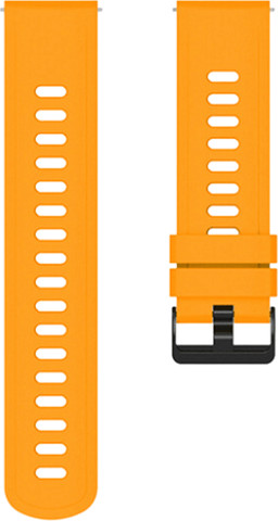 רצועת סיליקון Quick Release 20mm אבזם שחור צבע כתום