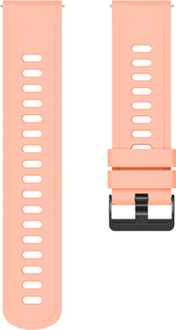 רצועת סיליקון Quick Release 22mm אבזם שחור צבע ורוד