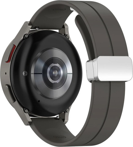 רצועת סיליקון Quick Release 22mm סוגר מגנטי כסוף צבע רצועה Space gray