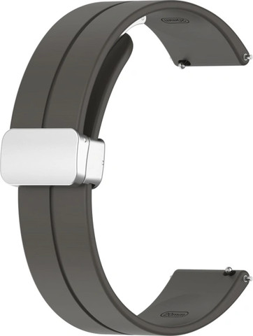 רצועת סיליקון Quick Release 22mm סוגר מגנטי כסוף צבע רצועה Space gray