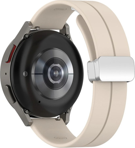 רצועת סיליקון Quick Release 22mm סוגר מגנטי כסוף צבע רצועה Starlight