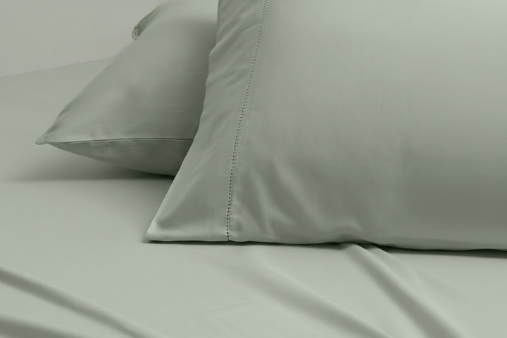 סט מצעים 100% כותנה סאטן 300 - ירוק - סט מצעים יחיד